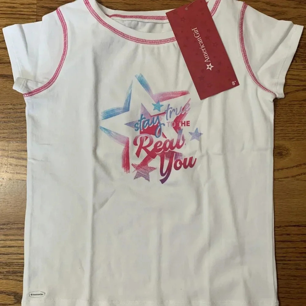 NWT American Girl Stay True To The Real You Tee